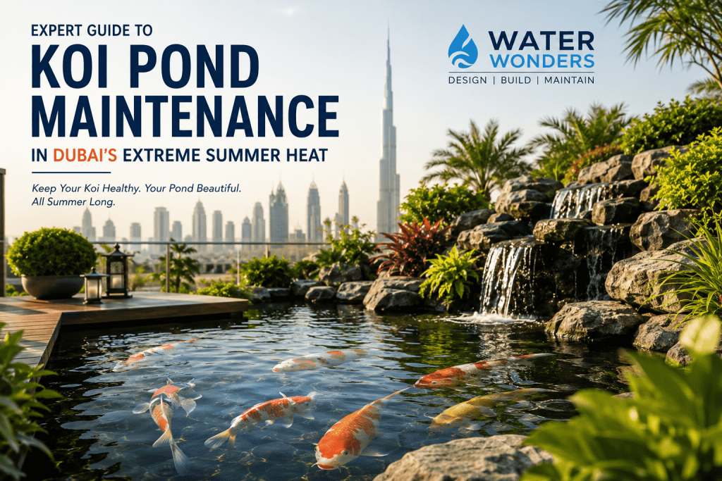 Koi Pond Maintenance in Dubais Summer Heat Complete Guide