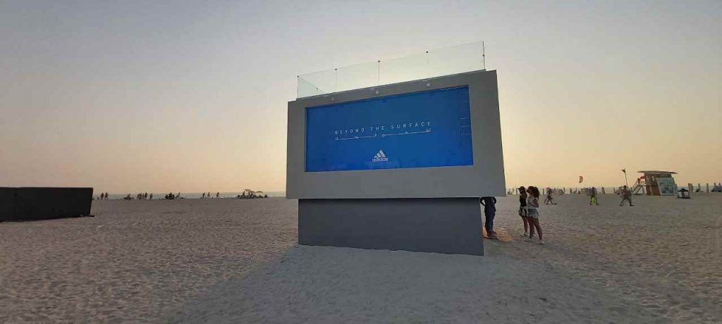 Adidas liquid billboard swimmable pool project in Dubai - image 3