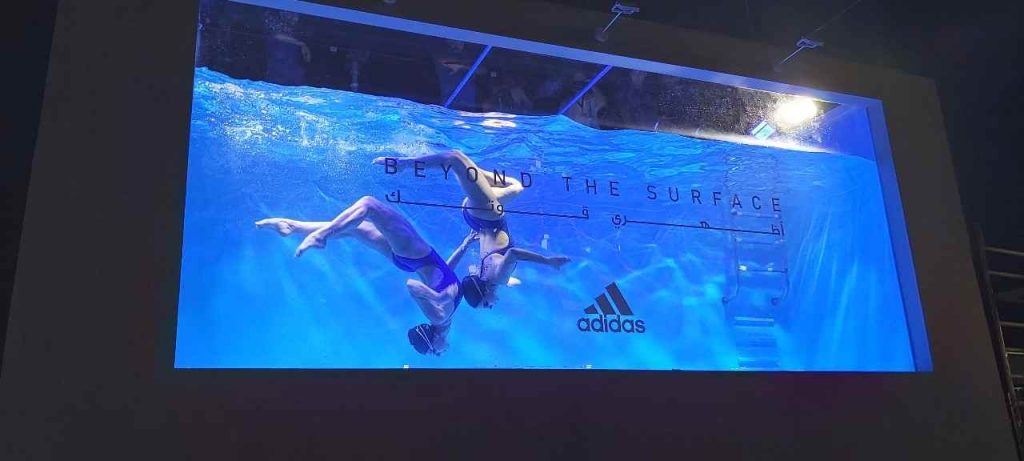 Adidas liquid billboard swimmable pool project in Dubai - image 2