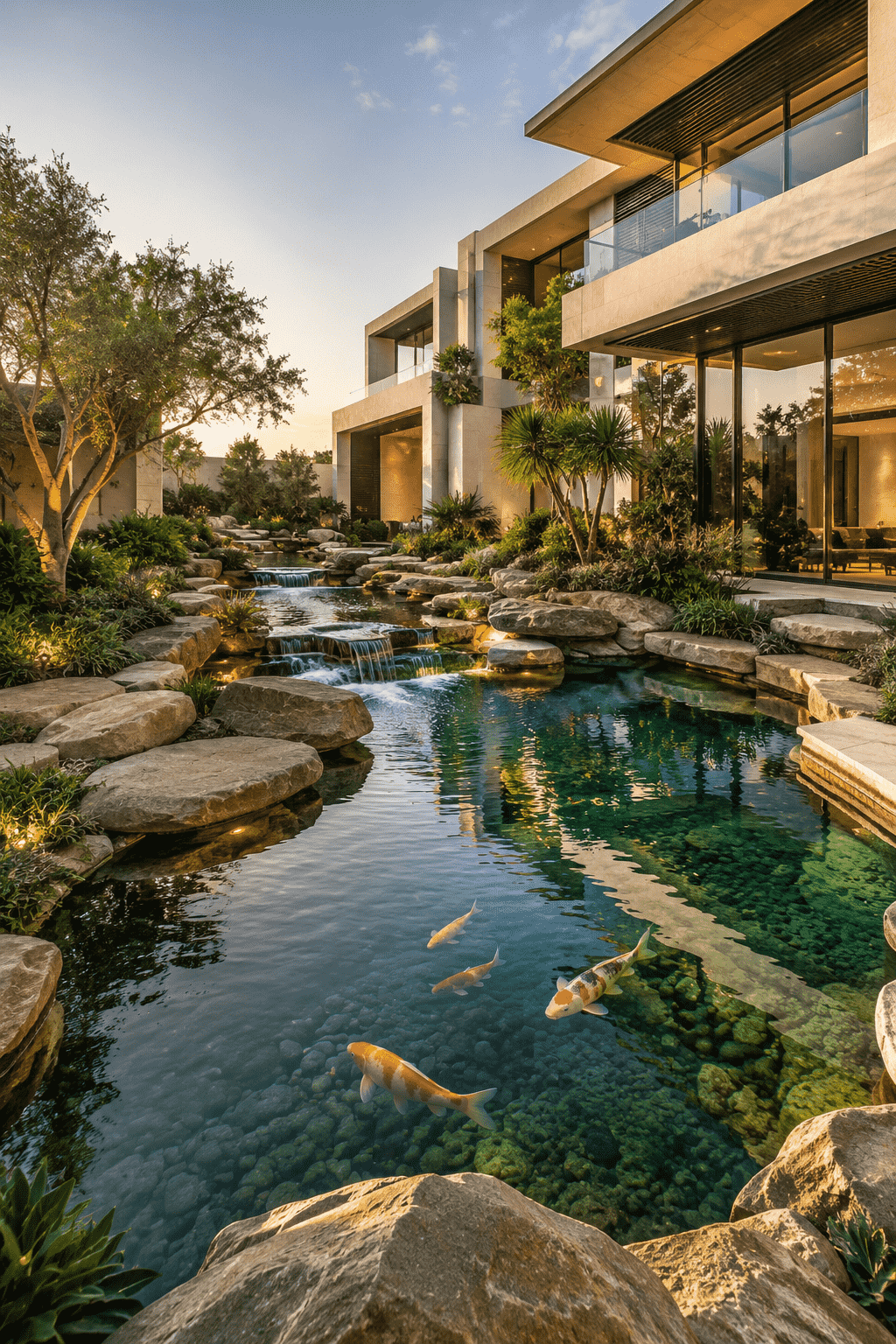 Bespoke koi pond design and construction by Water Wonders