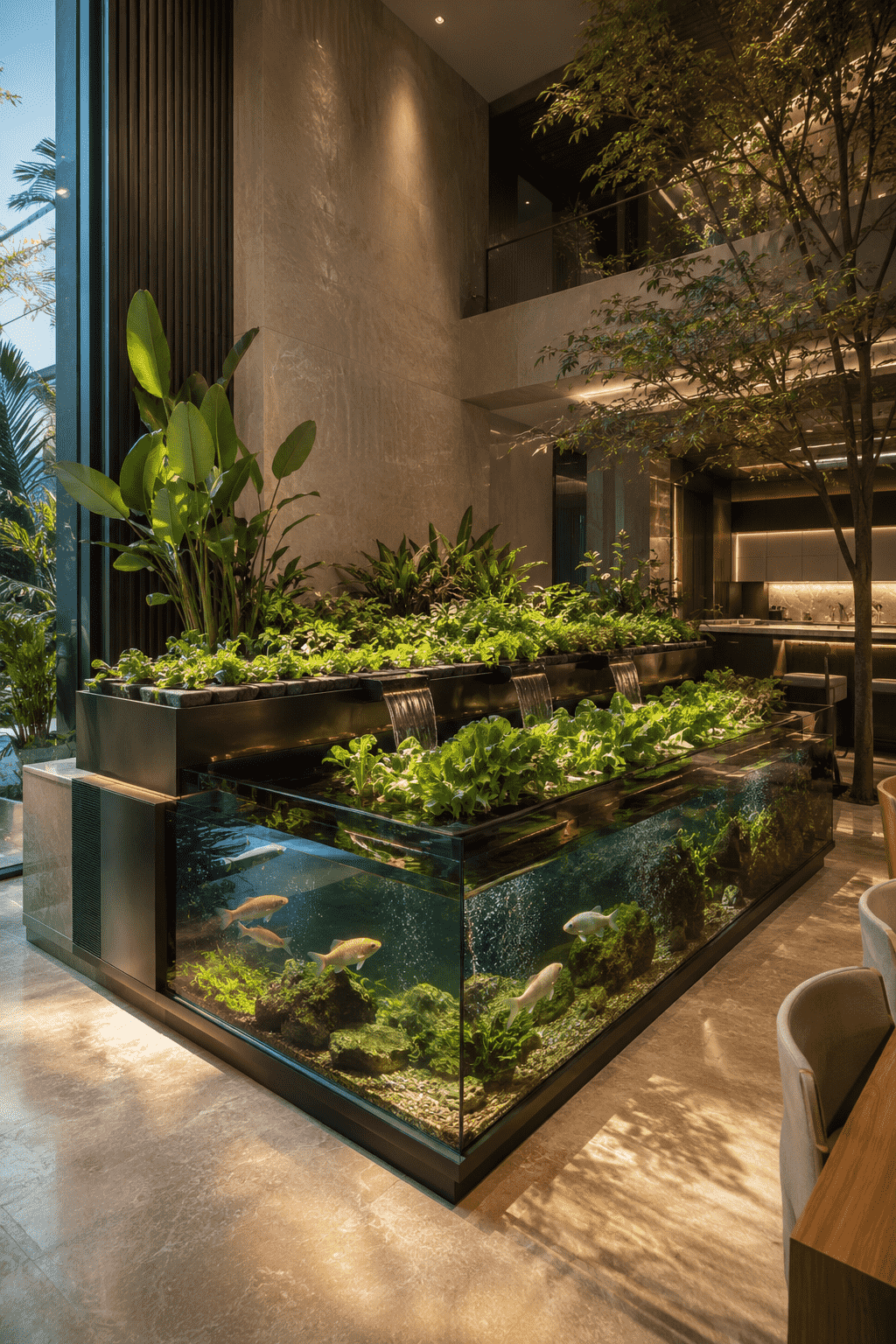 Aquaponics and hydroponics system by Water Wonders