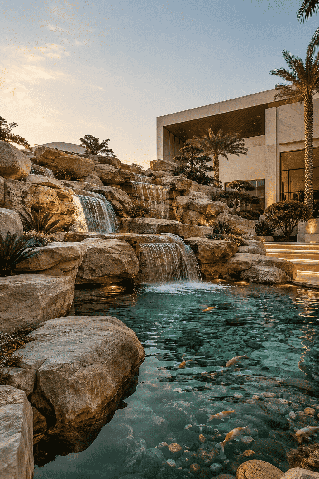 Artificial rockwork for aquatic and landscape environments
