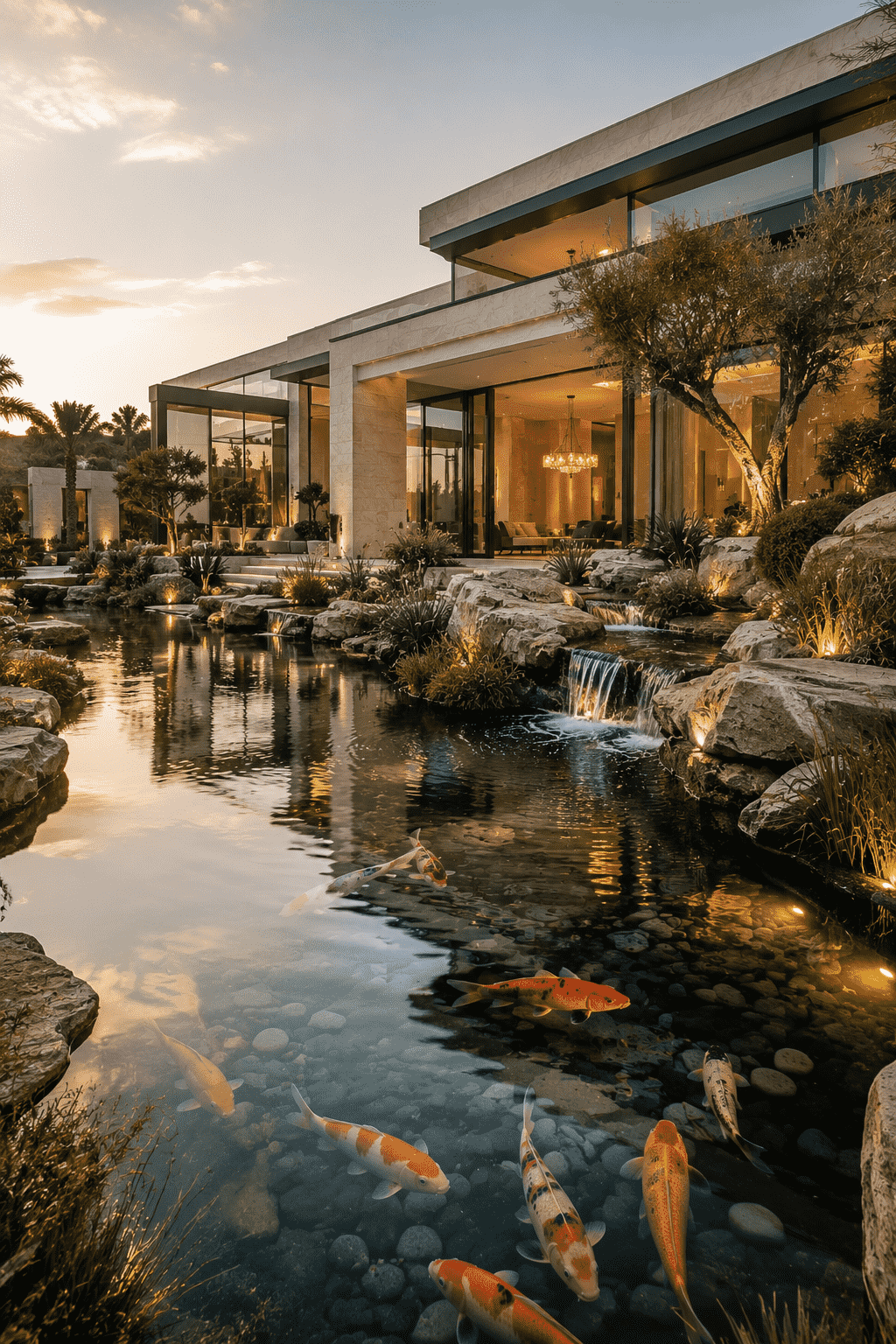 Luxury koi pond project by Water Wonders